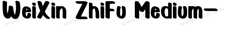 WeiXin ZhiFu Medium字体转换